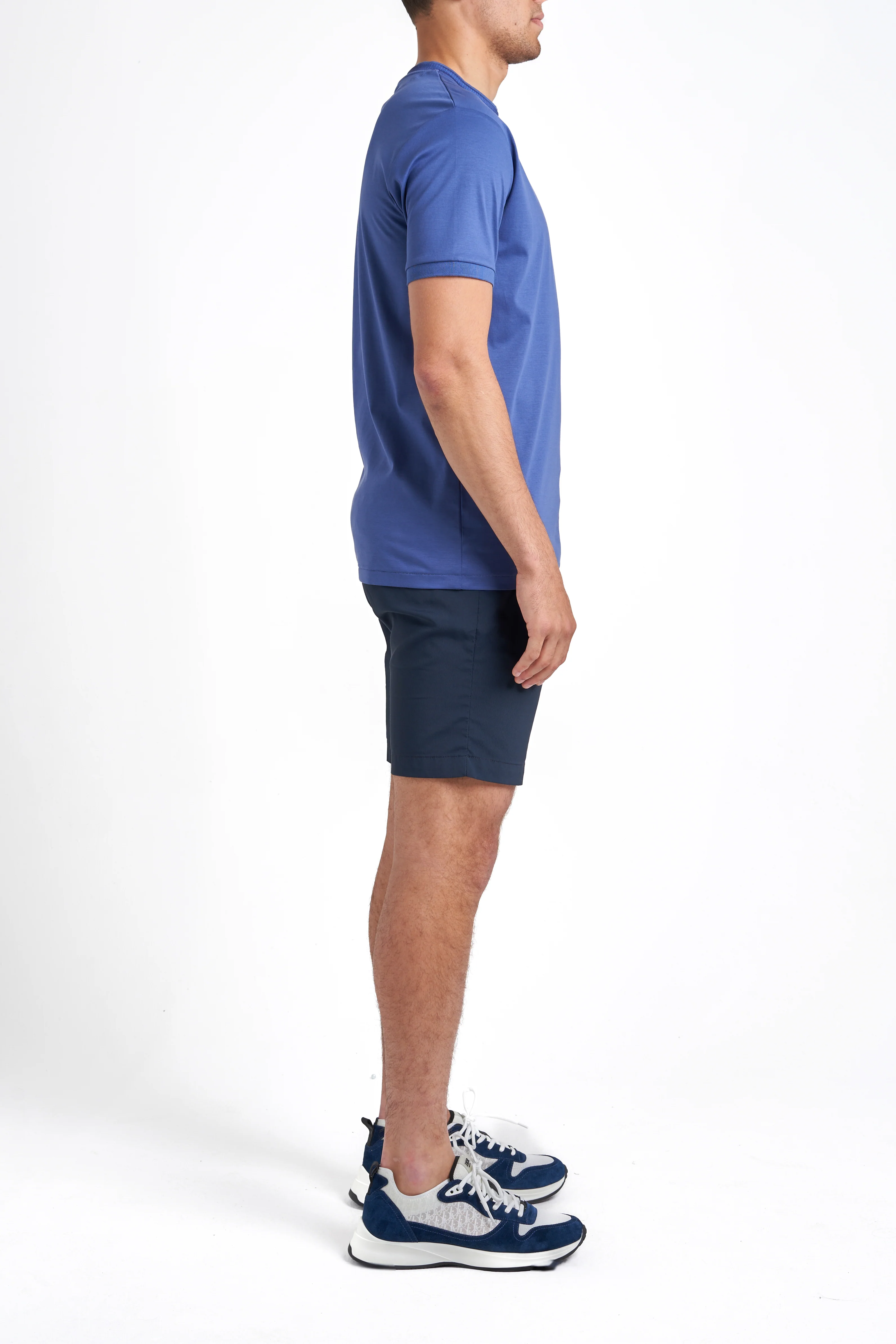 Azure Blue Collar T-Shirt - Image 6