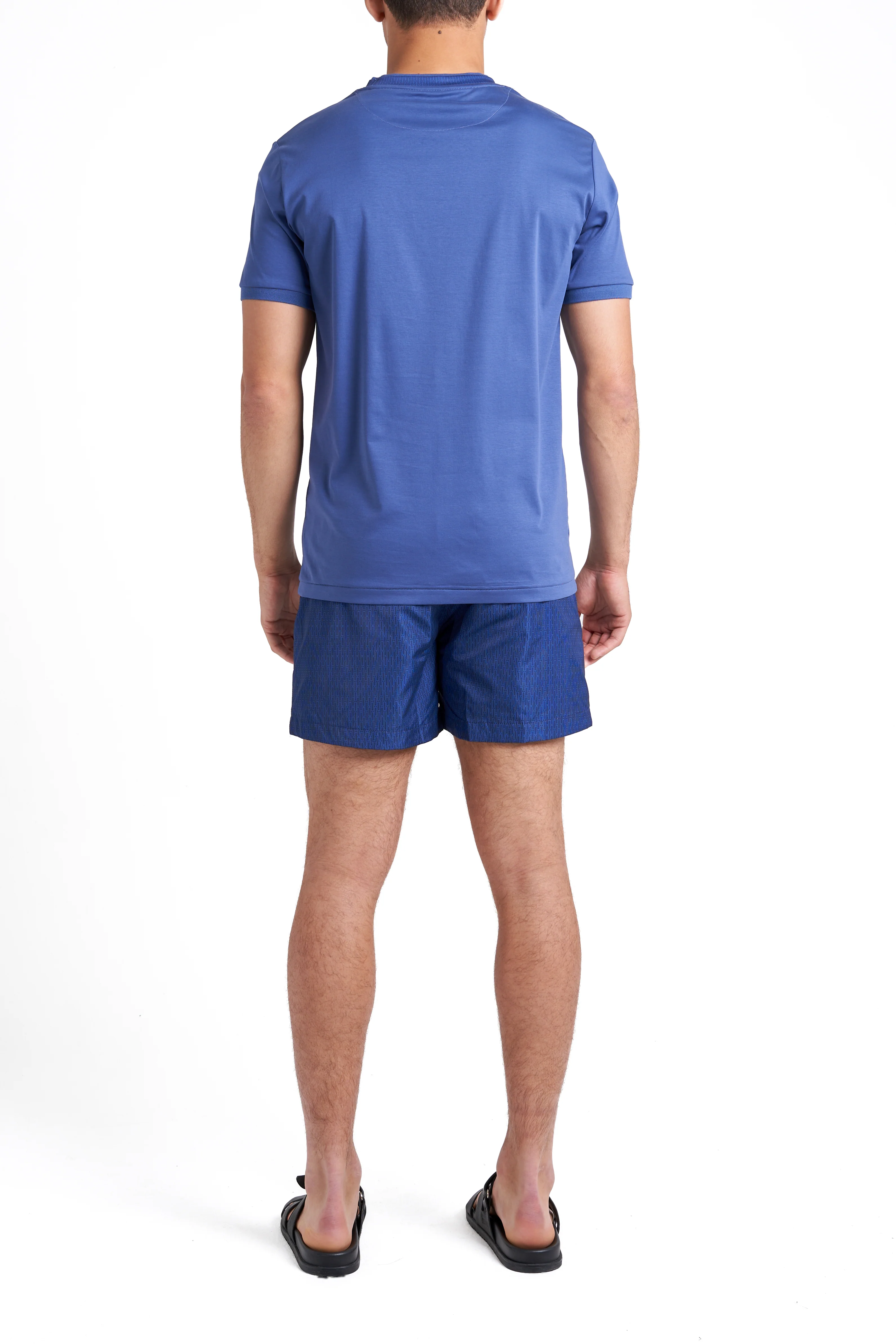 Azure Blue Collar T-Shirt - Image 7