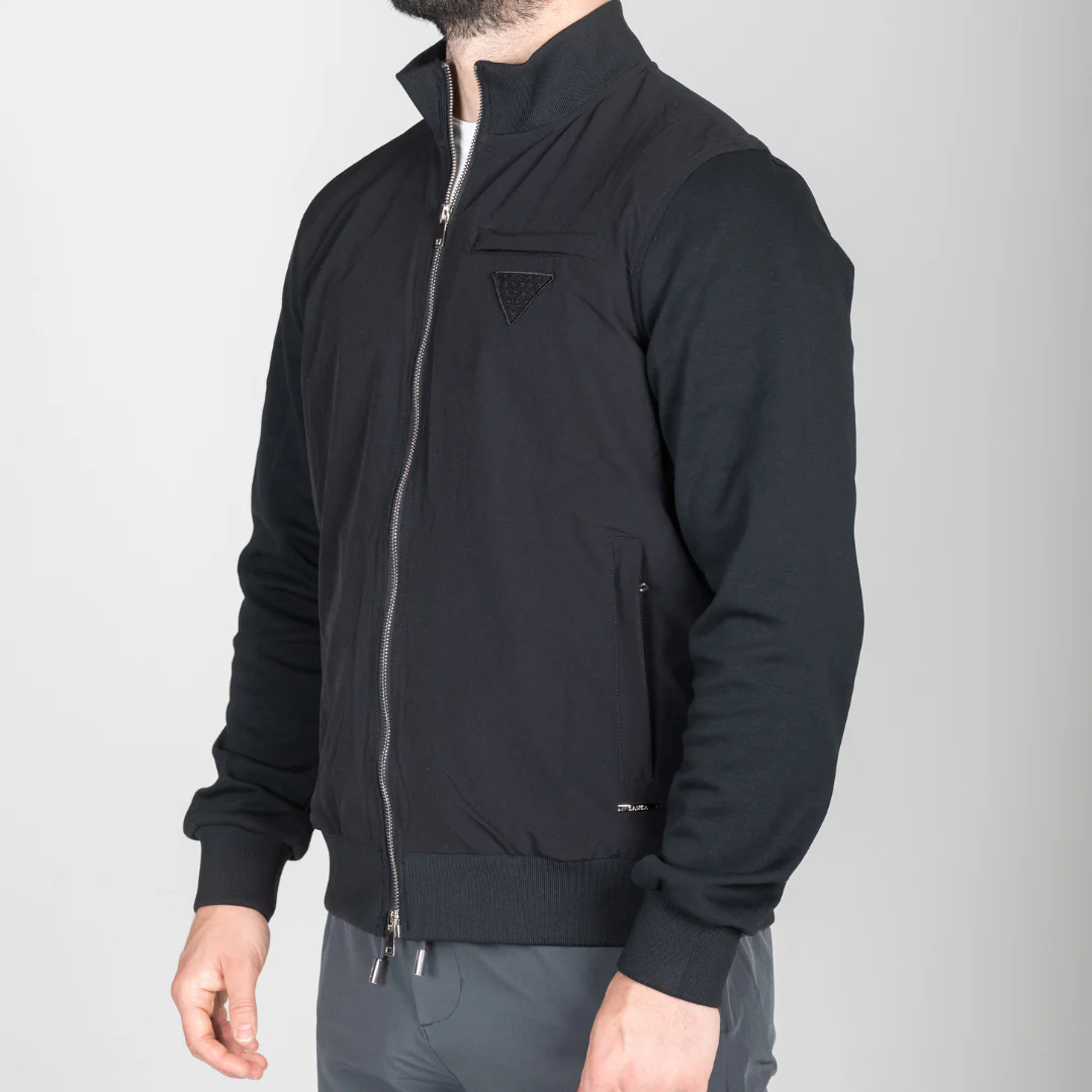 Black Hybrid Zip Jacket - Image 5