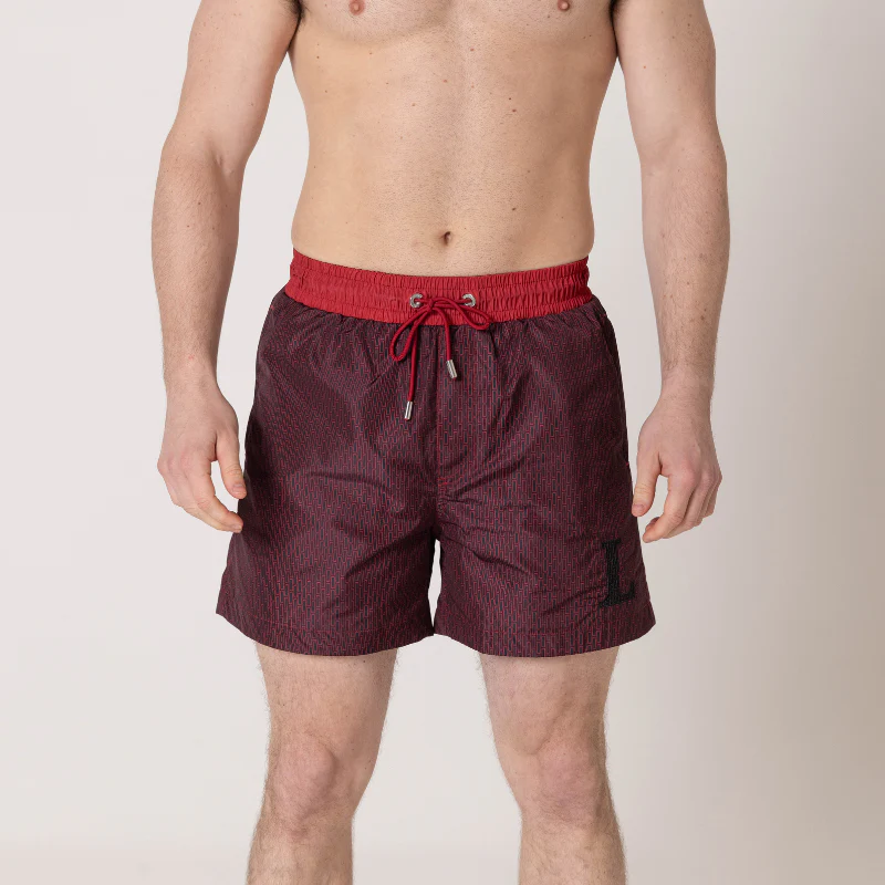 Black 'L' Swim Shorts - Image 5