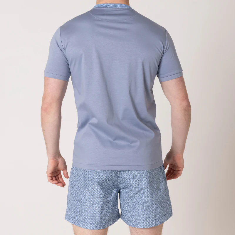 Steel Blue Collar T-Shirt - Image 11