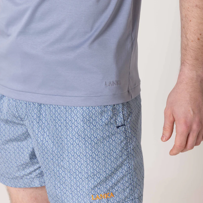 Steel Blue Collar T-Shirt - Image 3