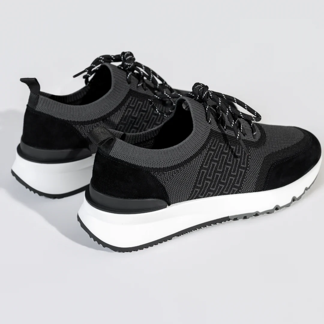 Black Sky Knit Trainer - Image 8