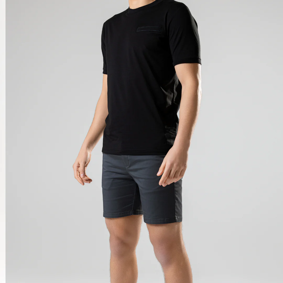Charcoal Chino Shorts - Image 11