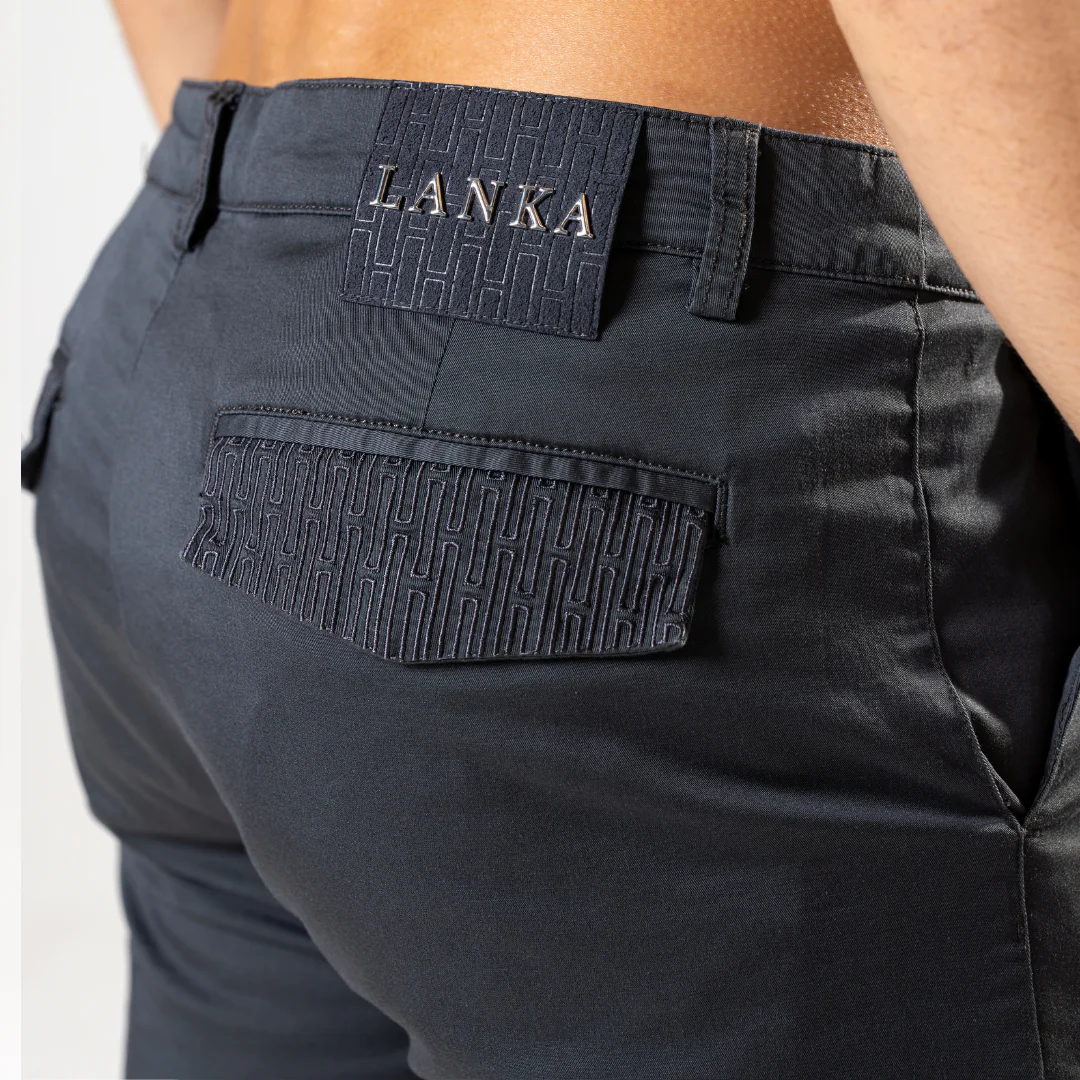 Charcoal Chino Shorts - Image 3