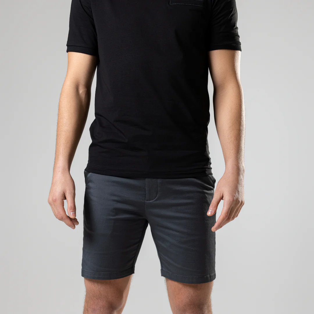 Charcoal Chino Shorts - Image 8