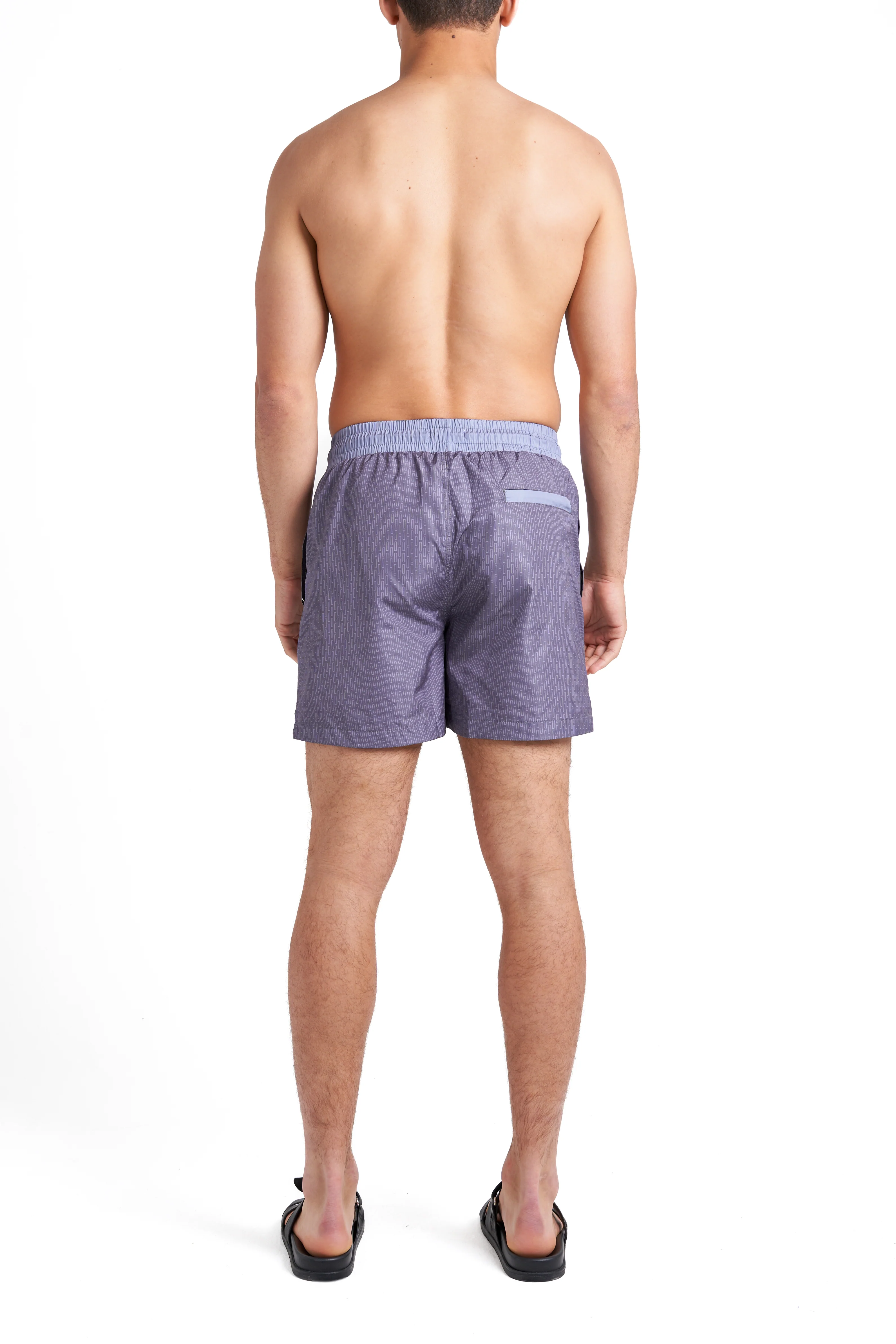 Grey & Steel Blue Swim Shorts - Image 8