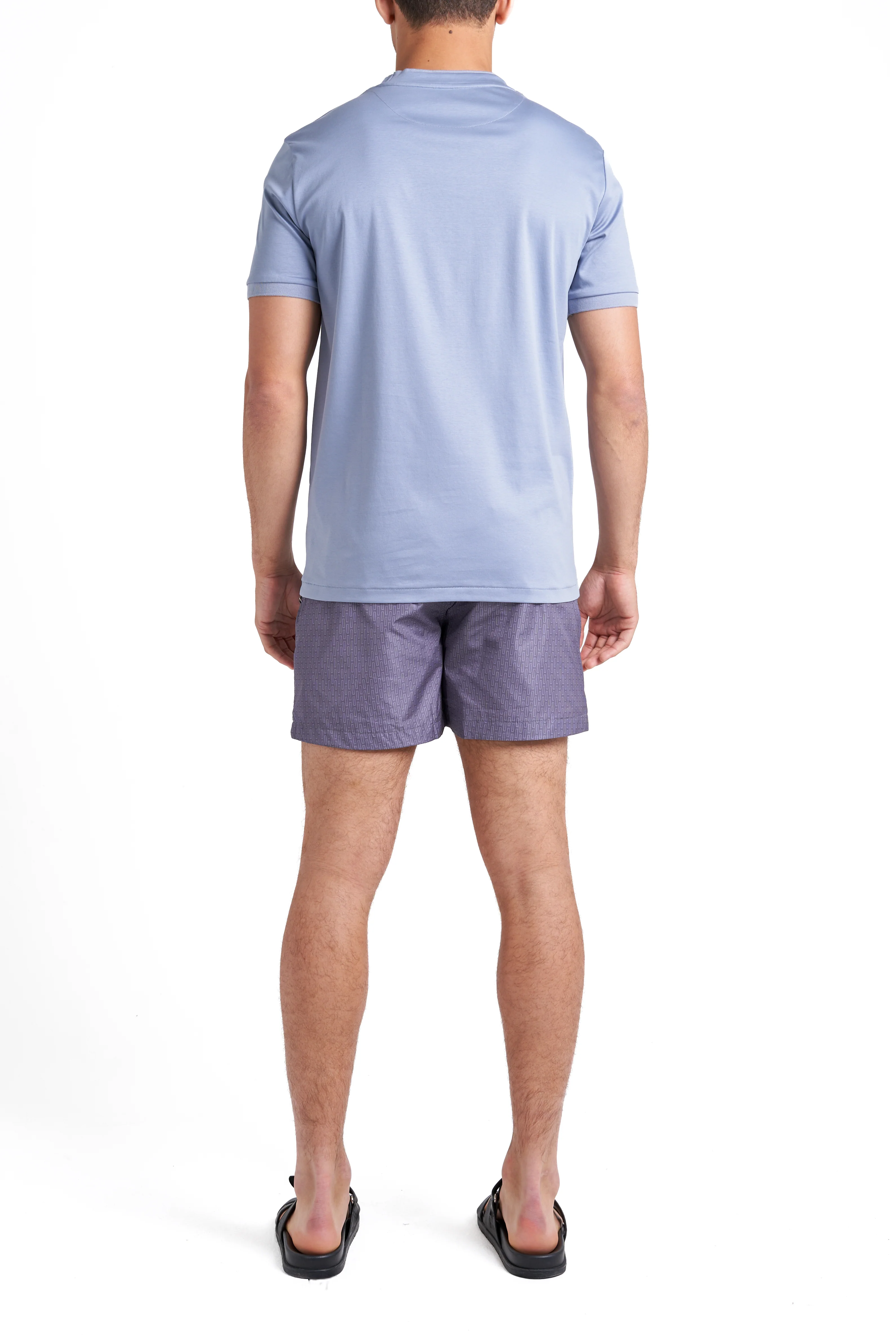 Grey & Steel Blue Swim Shorts - Image 9