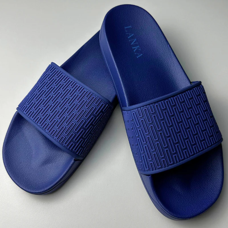 Navy | Azure Blue Pattern Sliders - Image 3