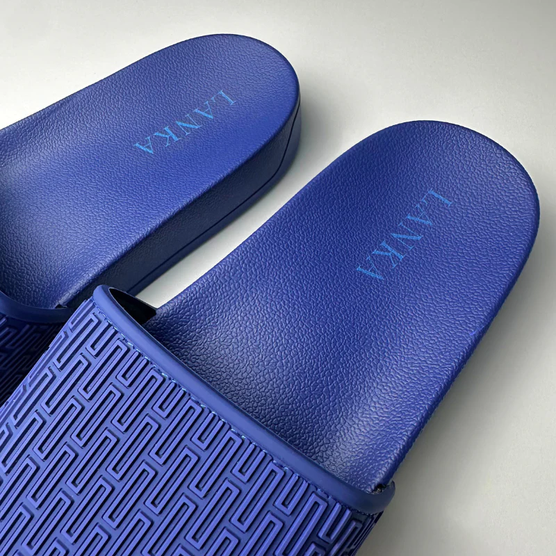 Navy | Azure Blue Pattern Sliders - Image 4