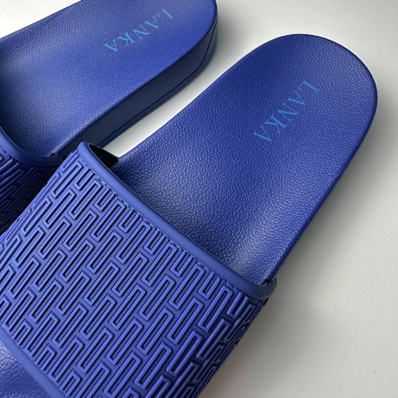 Navy | Azure Blue Pattern Sliders - Image 5