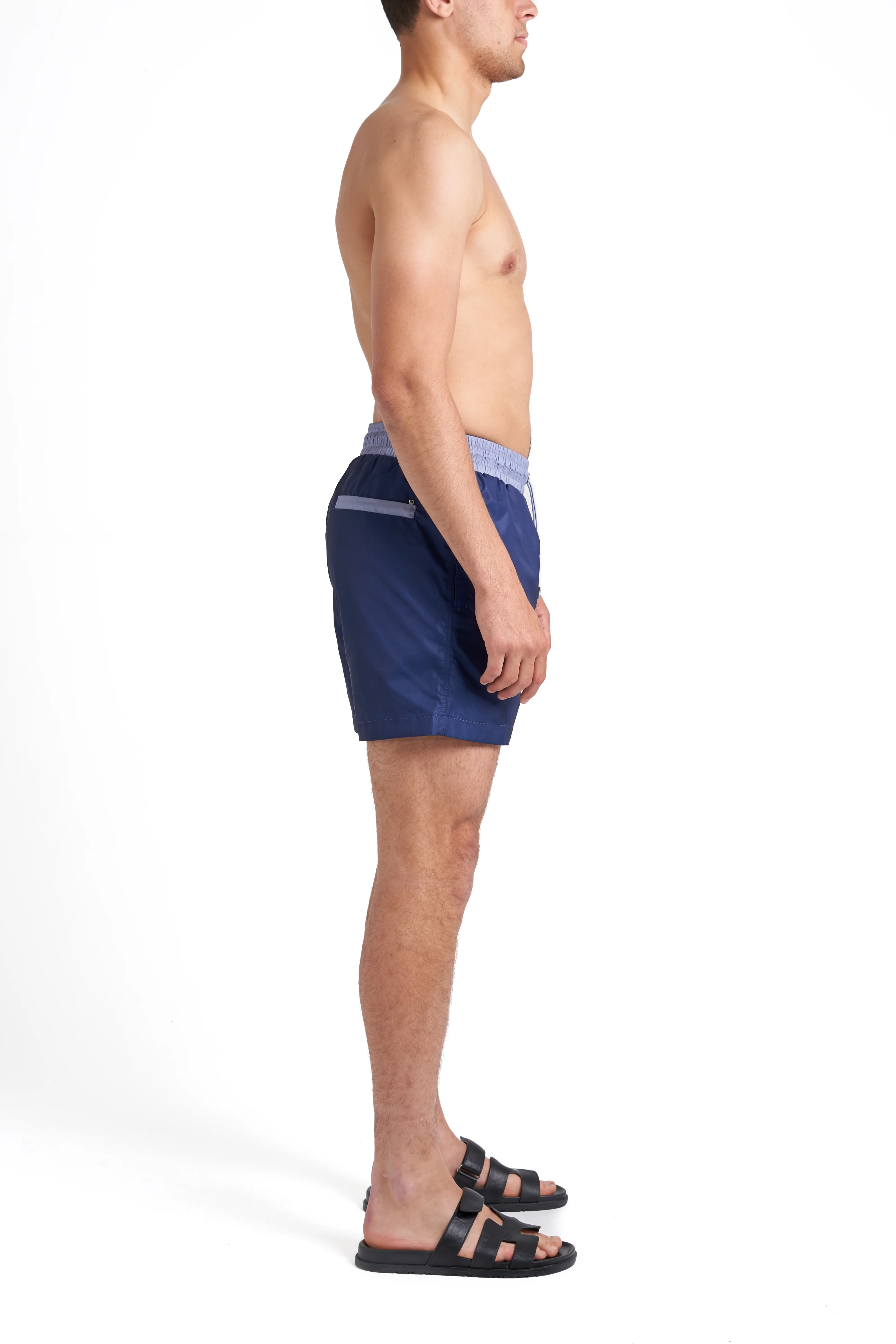 Plain Navy Swim Shorts - Image 6