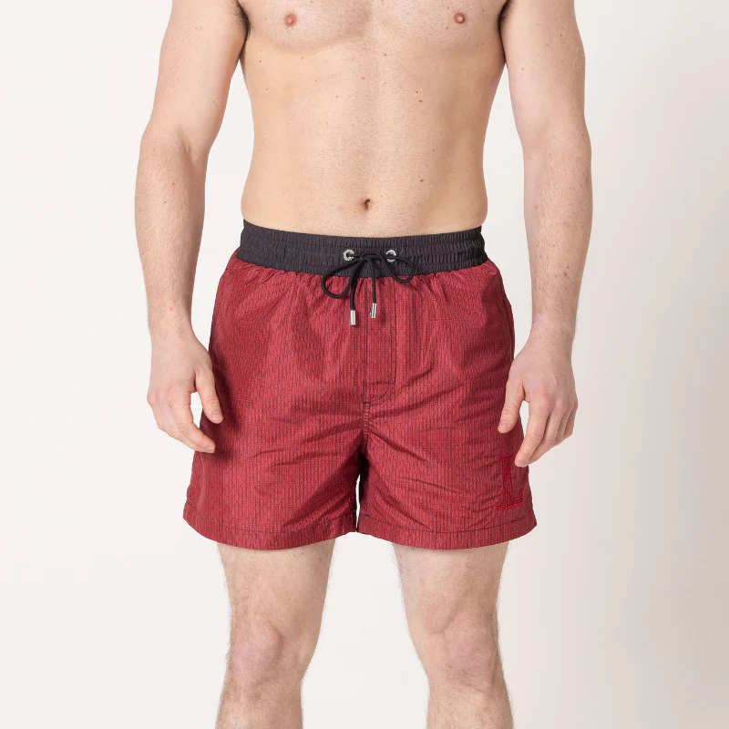 Red 'L' Swim Shorts - Image 5