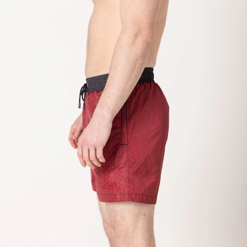 Red 'L' Swim Shorts - Image 9