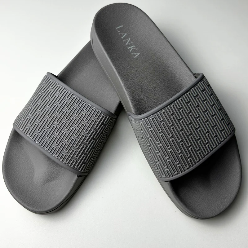 Steel Grey | Light Grey Pattern Sliders - Image 3